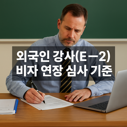E-2 비자 연장 심사 주요 기준