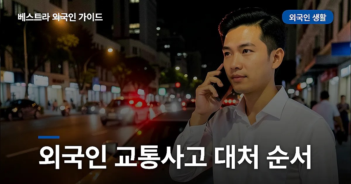 외국인 교통사고 대처 순서