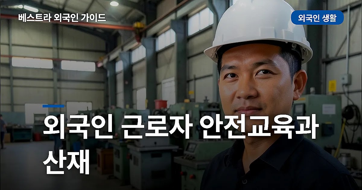 외국인 근로자 안전교육과 산재