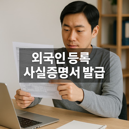 외국인등록사실증명서 발급 대상