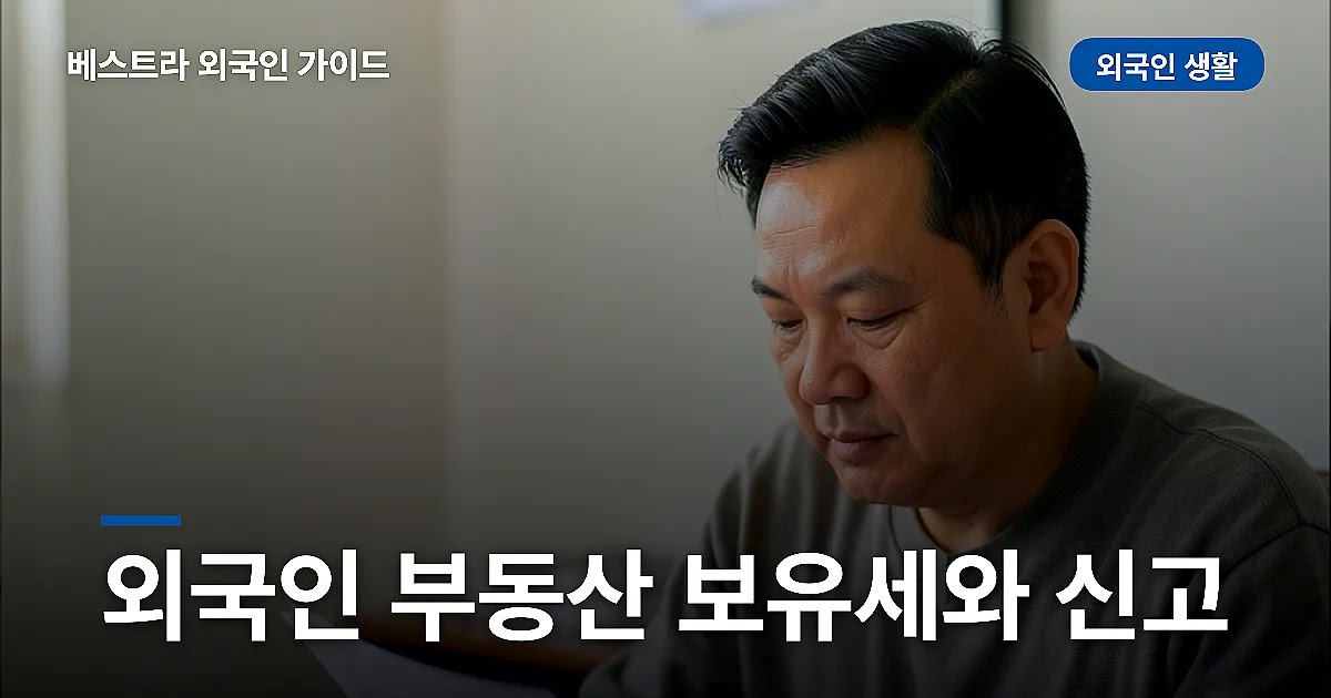 외국인 부동산 보유세와 신고