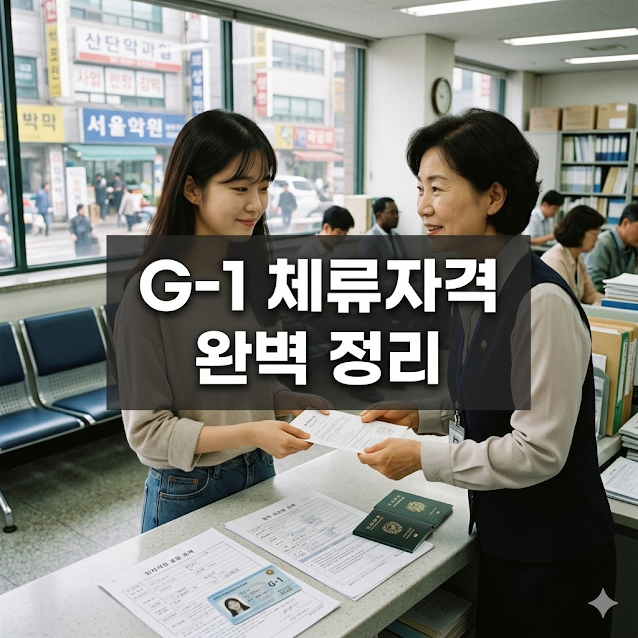 G-1 체류자격 완벽 정리|인도적 체류자격 종류·신청방법·연장 절차