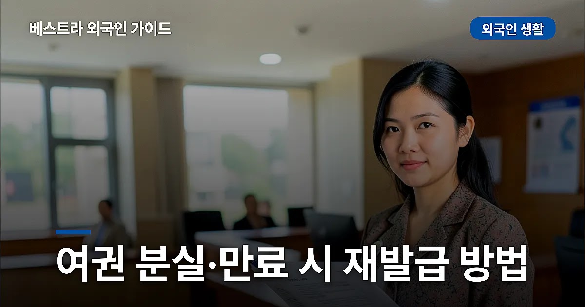 여권 분실·만료 시 재발급 방법 (한국 거주 외국인)