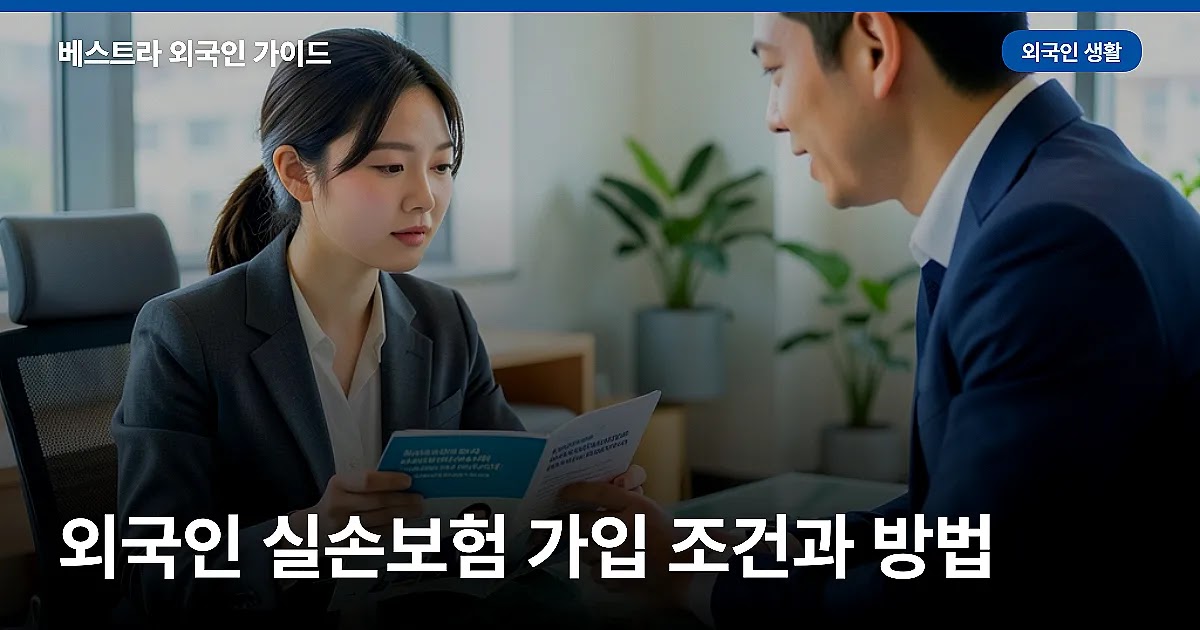 외국인 실손보험 가입 조건과 방법