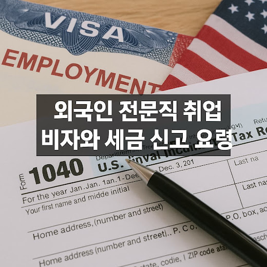 외국인 전문직 취업 비자와 세금 신고 요령